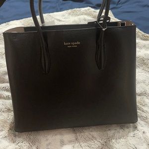 Brand new never worn Kate spade black tote bag